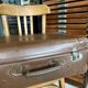 Former vintage suitcase "La Mondiale"