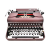 Machine à écrire Olympia bordeaux révisée ruban neuf
