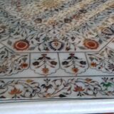 Marble table with stone encrustation from India
