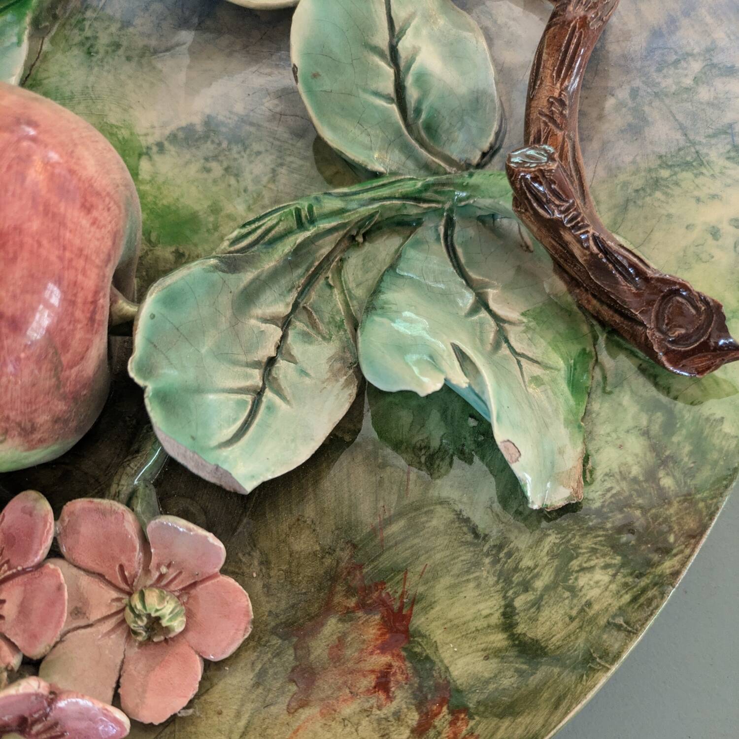 Longchamp wall slipware, 19th century.