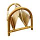 Vintage bamboo magazine rack – boho style / Mid-Century Modern, 1970s