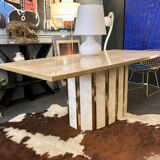Dining table in travertine 1970