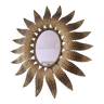 Miroir ovale sorcière soleil feuilles Sunburst