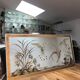 Miroir à décor d'oiseaux