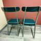 Paire de chaises de bureau industrielles