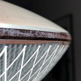 Striated glass suspension, modernist, from the 50s