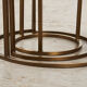 Set of Nesting Tables in Marble and Metal 1970s