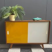 Jiri Jiroutek Yellow and White sideboard 1960s for Interier Praha