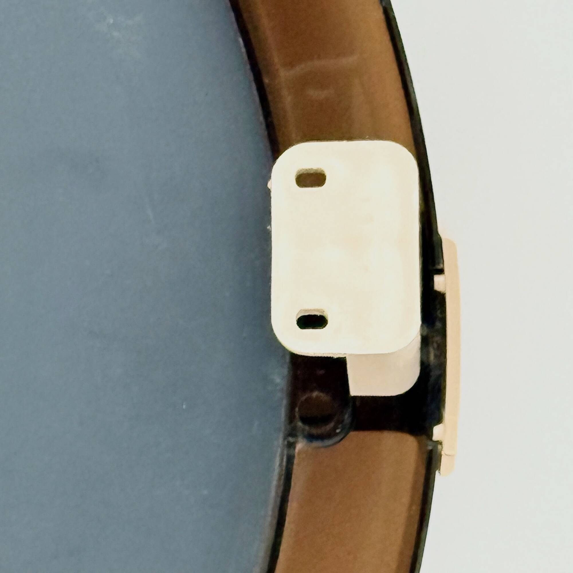 Miroir mural pivotant Space Age en plastique fumé, France années 70