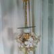 Lustre fleurs et miroir 70'