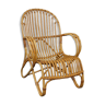 Rattan armchair Belse 8 by Rohé Noordwolde 1950