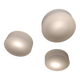 Set of 3 round LITA 70s ceiling lights