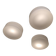 Set of 3 round LITA 70s ceiling lights