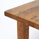 Vintage Mid-Century Brutalist Rustic Oak Dining Table