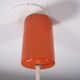 Suspension ball space age seventies in openwork metal orange laca circa 1970