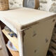 Small one-door Art Deco cabinet with a patina.