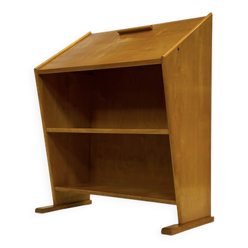 Vintage Oak Secretary Desk by Cor Alons for Den Boer Gouda