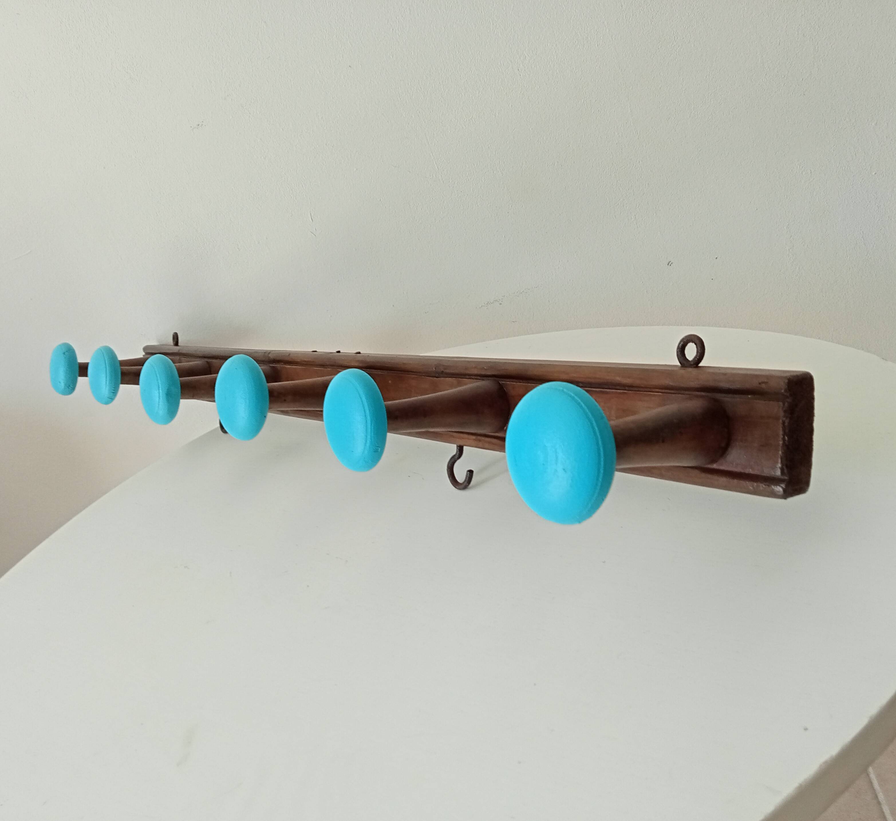 Old wall coat rack from the 40s