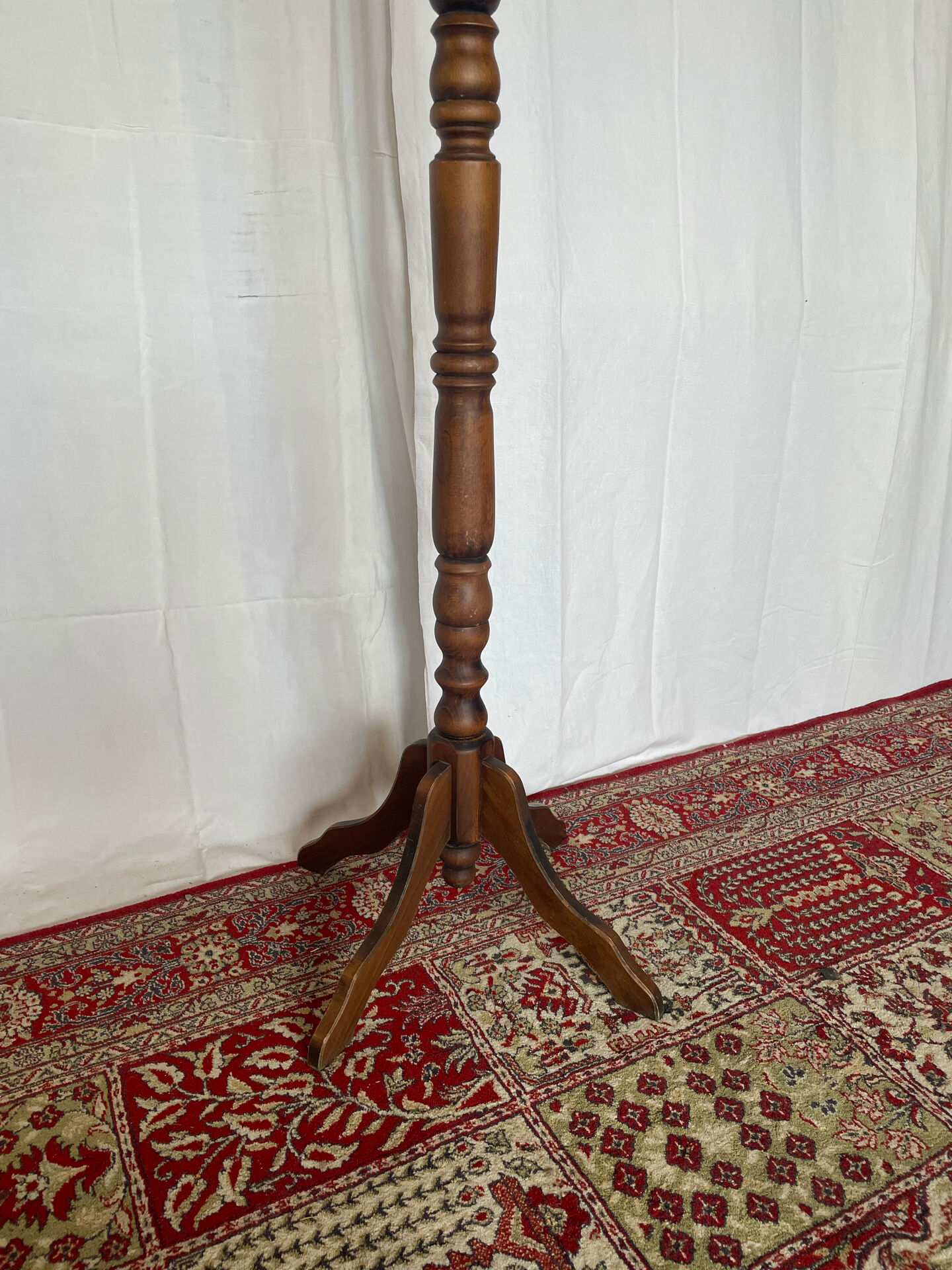 Vintage turned wooden parrot coat rack