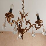 Louis XIV style chandelier with gilded bronze tassels