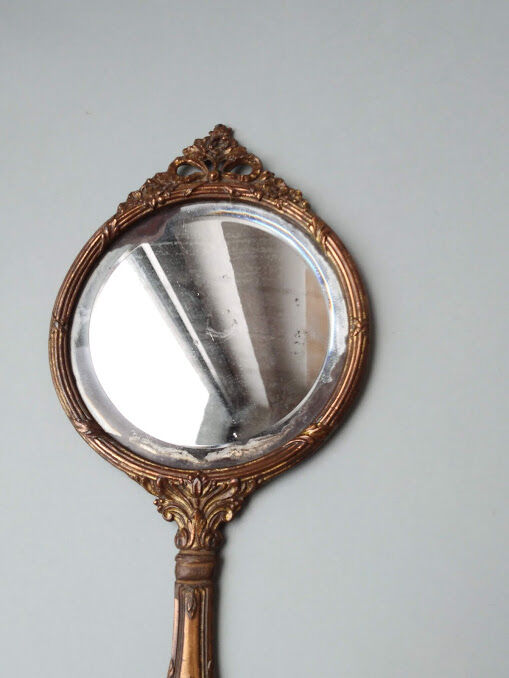 Mirror opposite hand late nineteenth 12x26cm