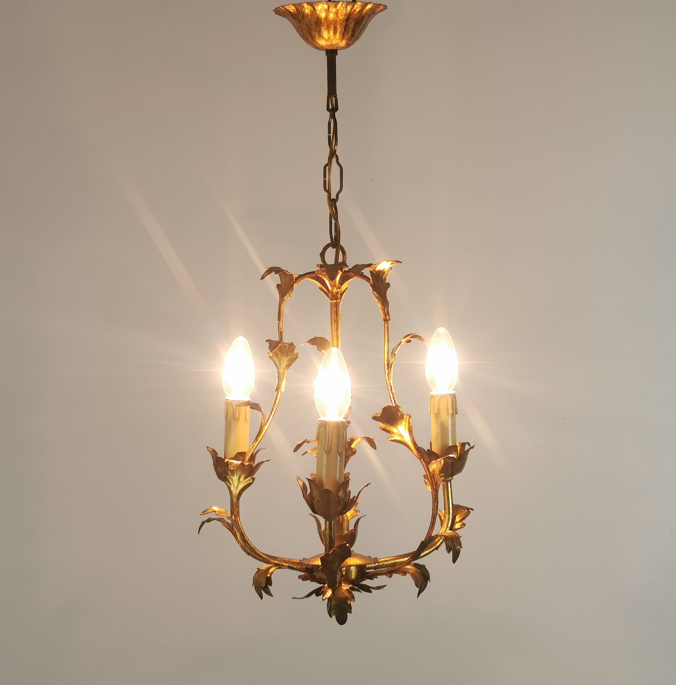 Lustre italien "feuilles"