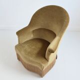 Fauteuil crapaud vintage 1960s
