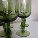 Set de 5 verres XL tulipe soufflés vert romarin