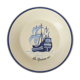 Plate hb quimper boat la madame 1678 rv f1 d5589 lisere bleu