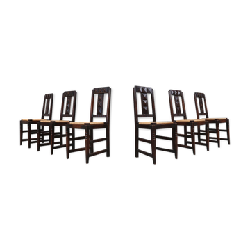 6 chaises par Victor Courtray