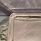 Rectangular top with handles in silver metal in Louis XVI style