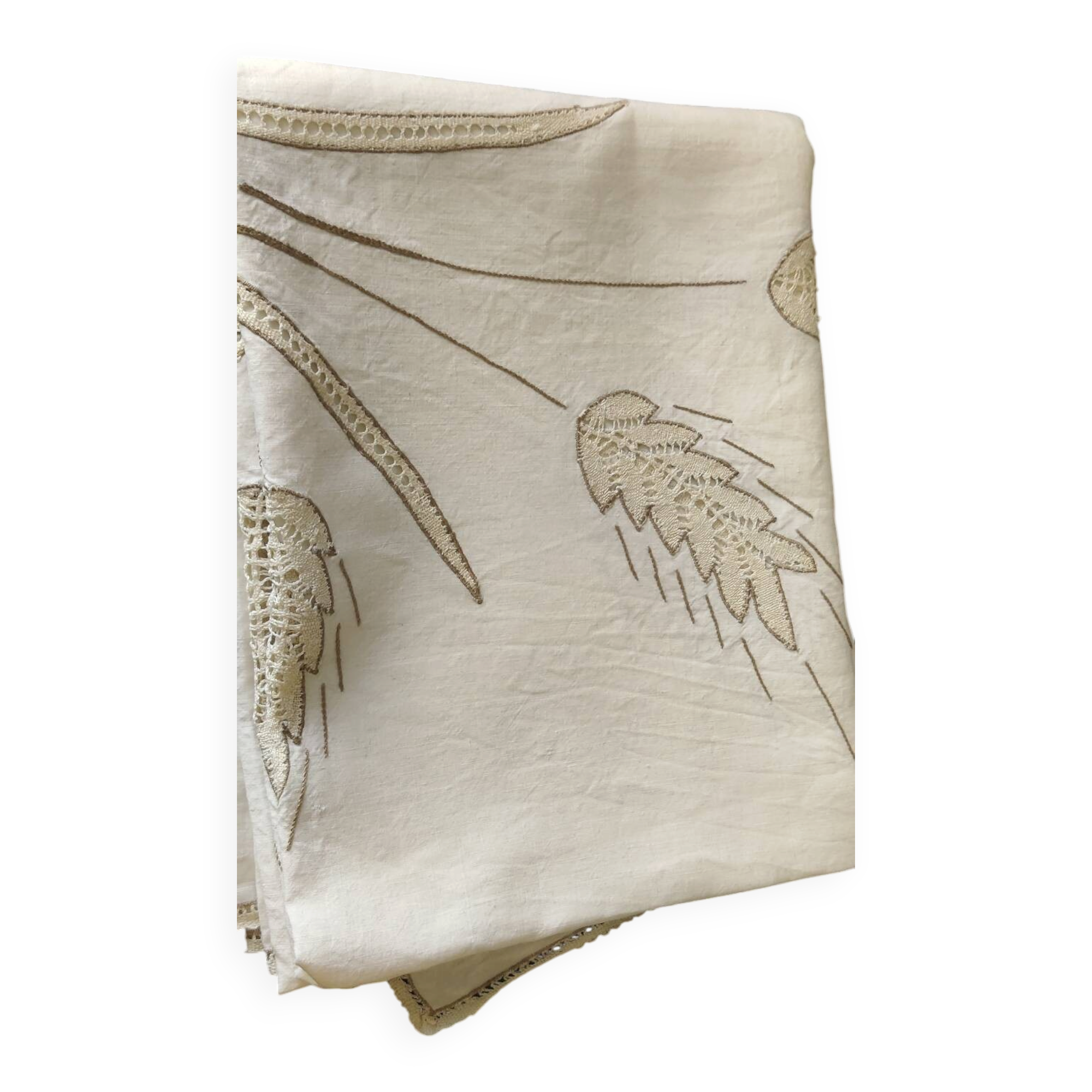 Nappe vintage et ses 12 serviettes