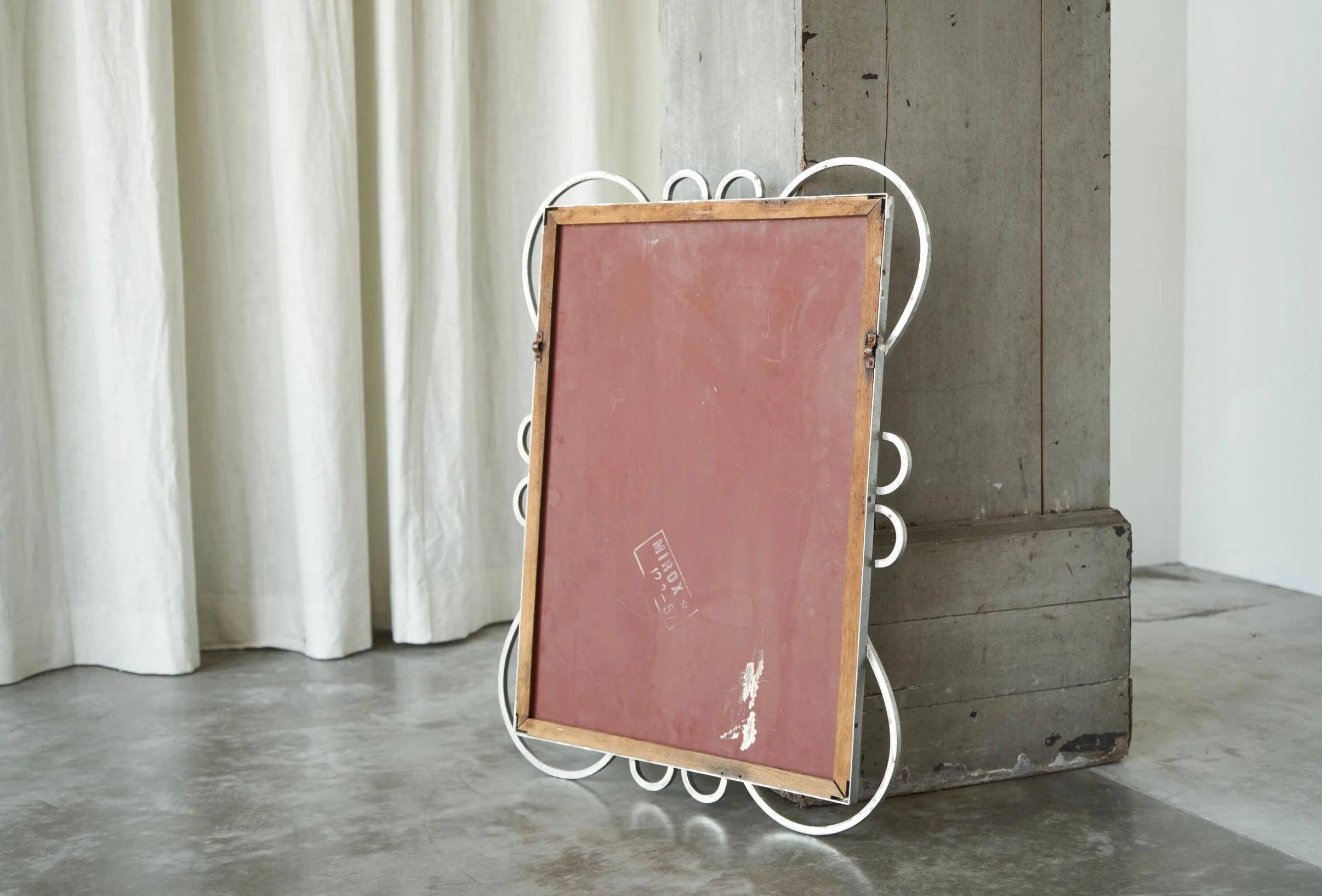 Mid-century metal mirror by Mirox Belgium, 1950