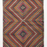 5x7 Bohemian Handmade Turkish Vintage Kilim Rug, 171x225Cm