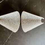 Large vintage perspex wall lampshade