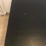 Extendable solid wood dining table