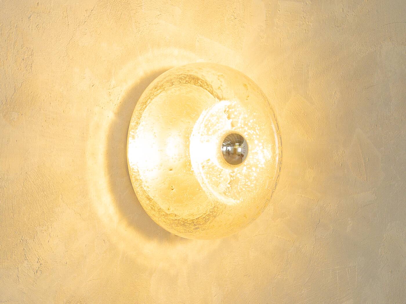 Donut wall and ceiling lamp by J.T. Kalmar for Franken KG