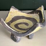 Ashtray in raku, circa 1990/2000