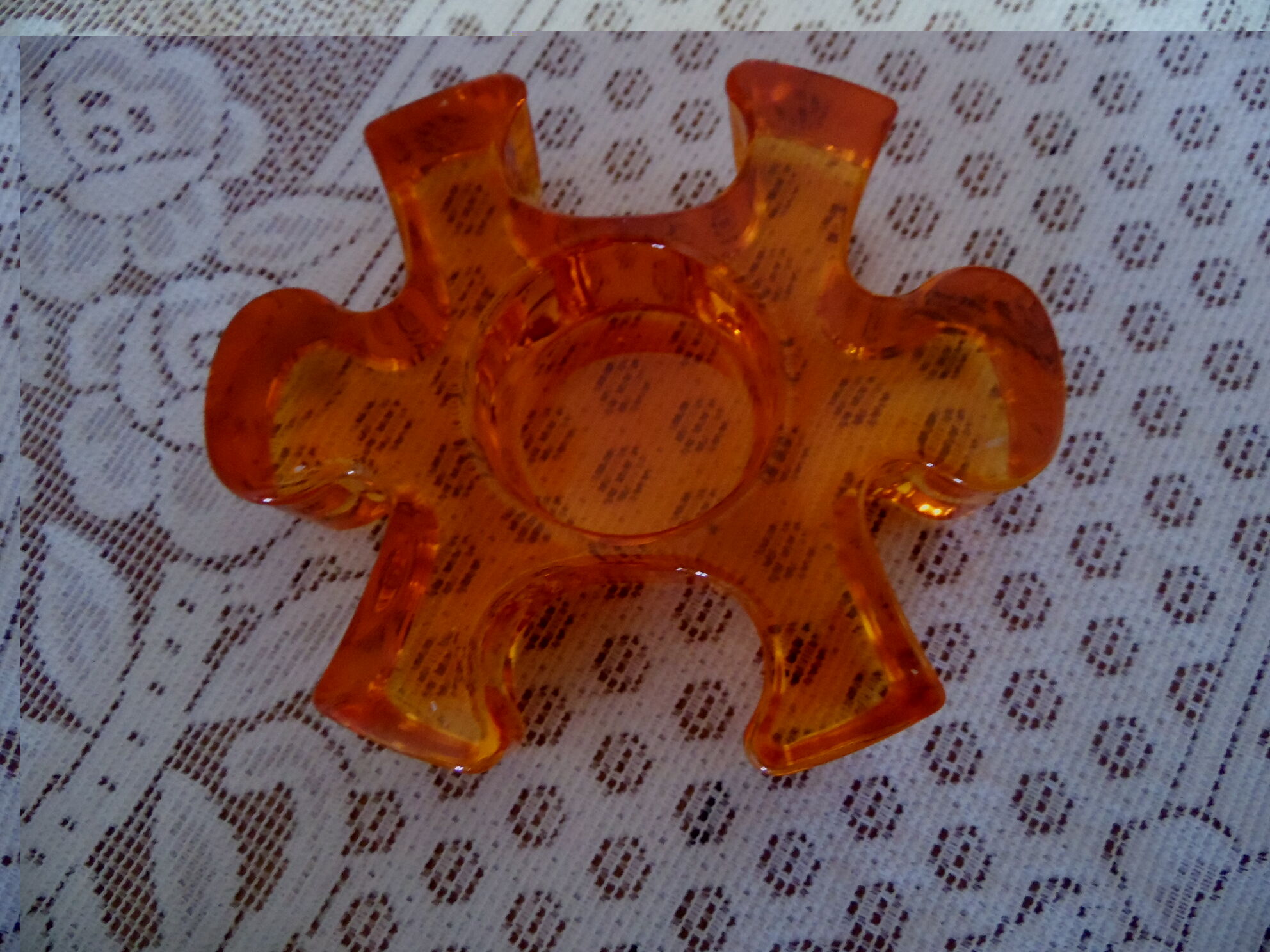Candle holder shape puzzle piece
