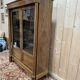 Bibliothèque - Vitrine de style Empire en acajou à colonnes détachées