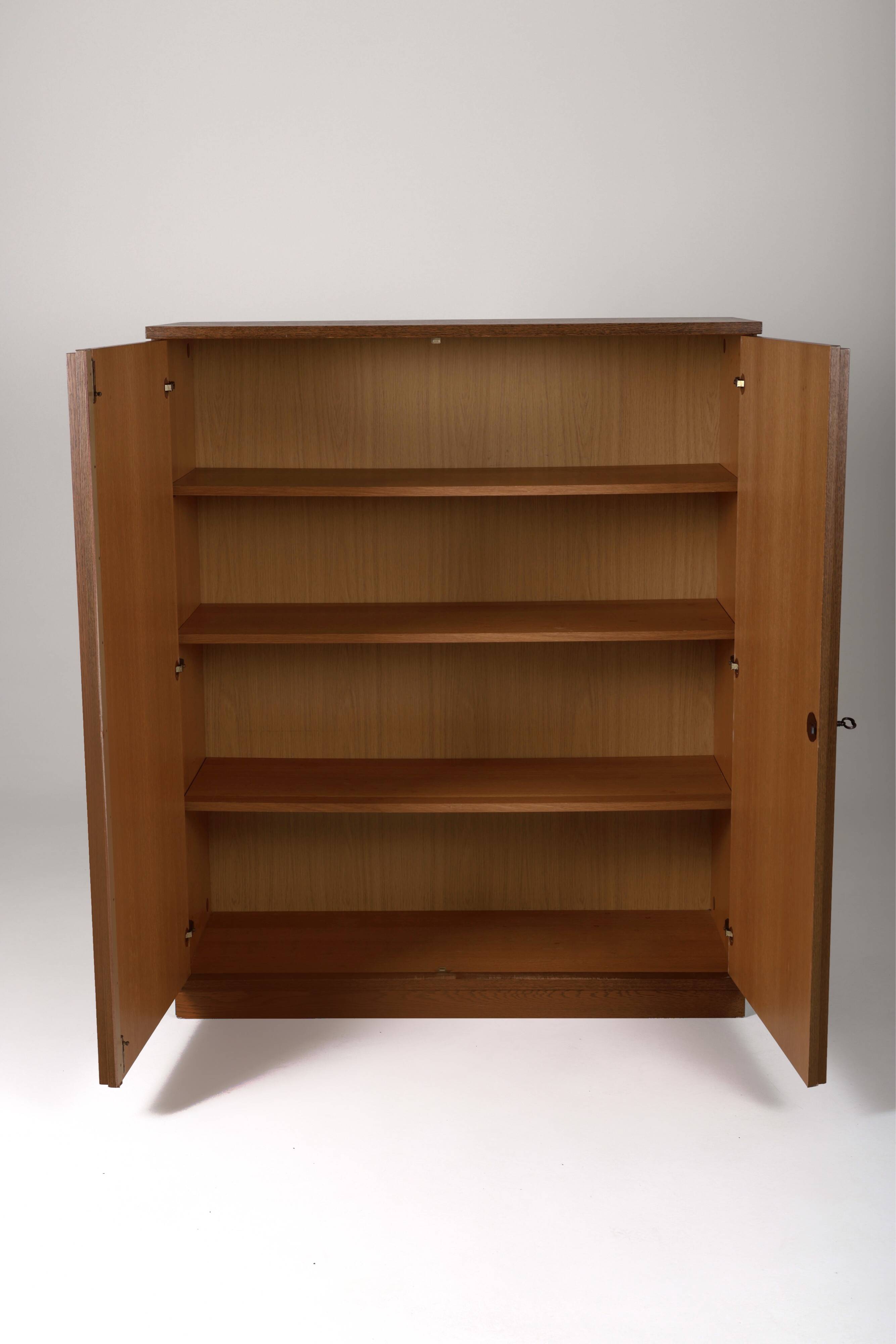 High oak sideboard by Gerhard Bartels, 1970s