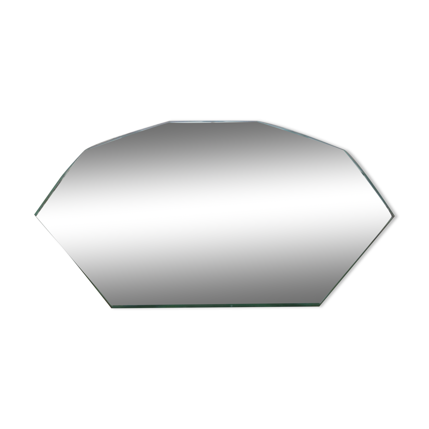Beveled octagonal mirror 40s 50s 27 cm X 27 cm