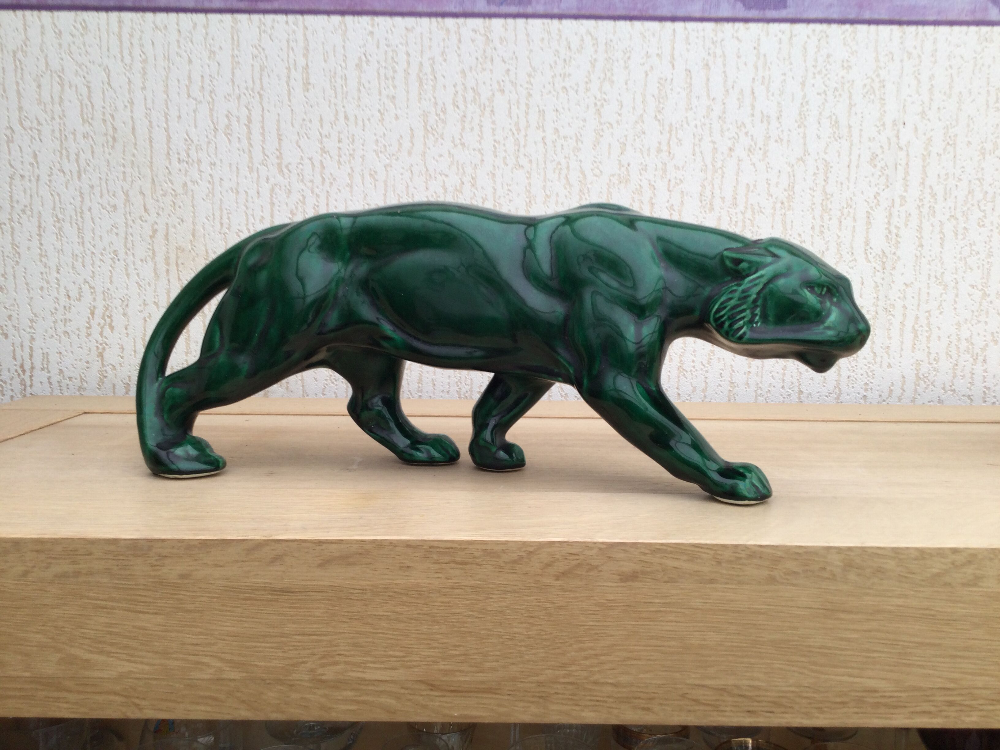 Art deco ceramic panther
