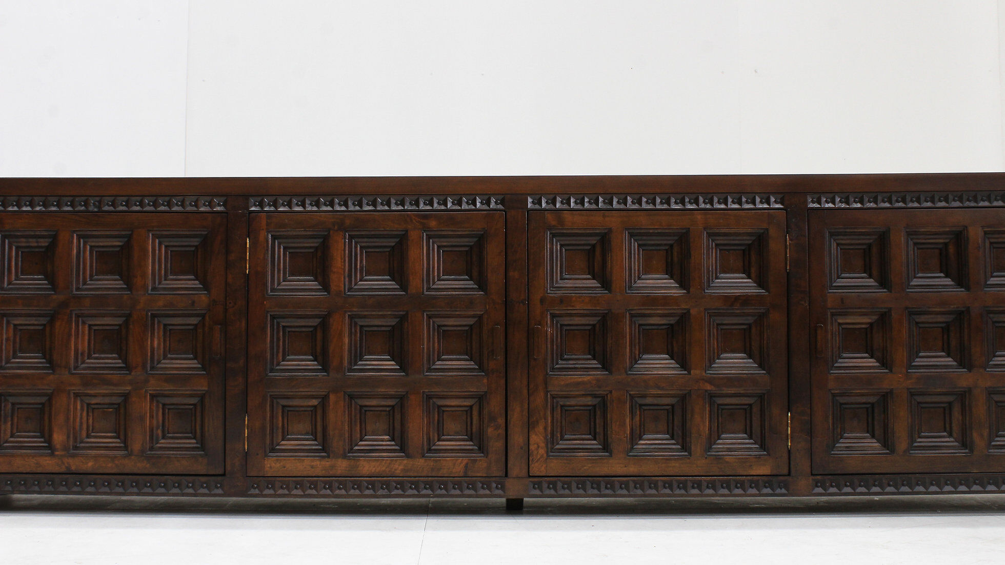 Spanish brutalist sideboard solid wood