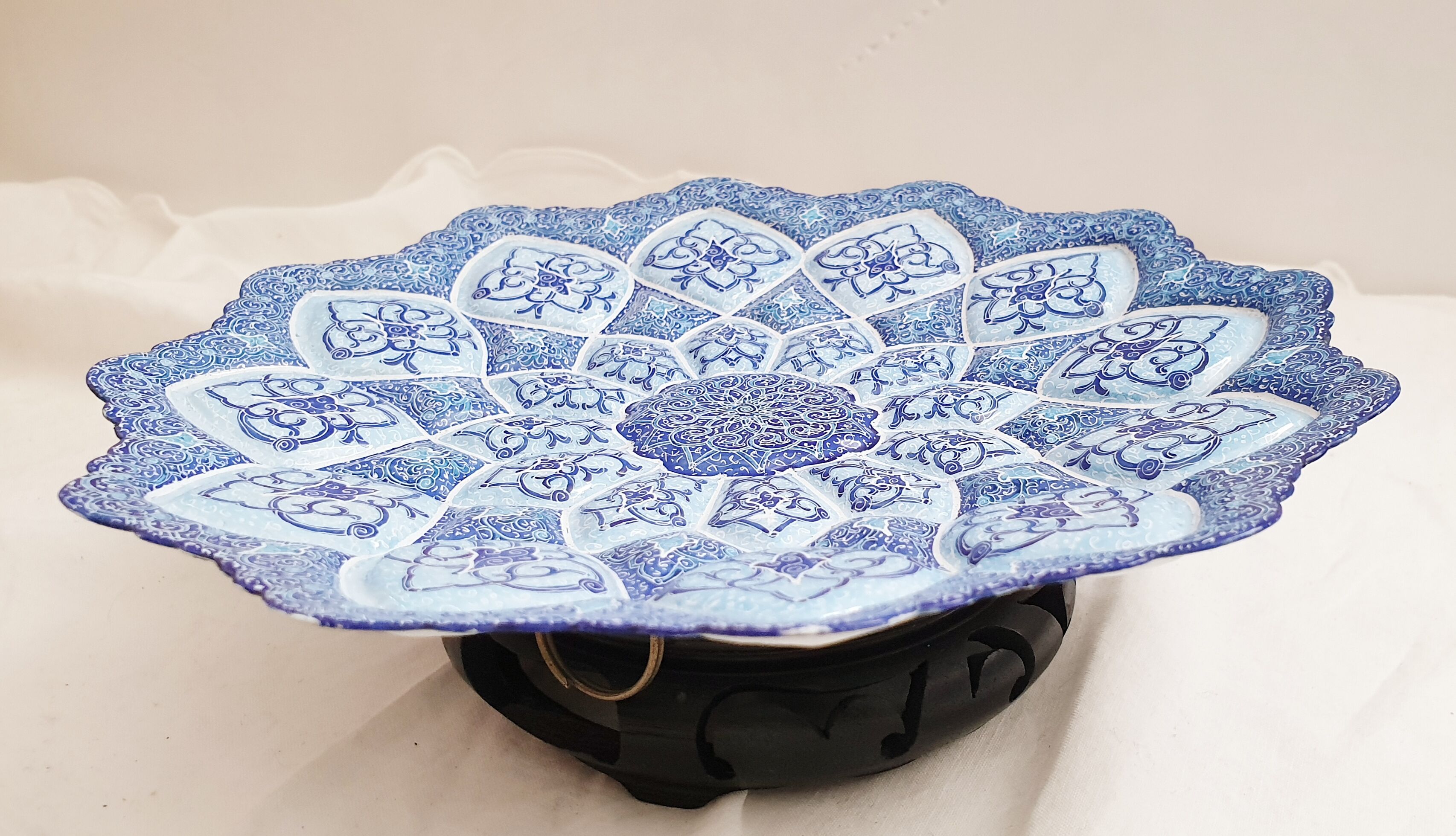 Decorative plate blue astria of Iran