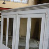 Old white patina workshop cabinet