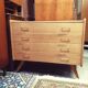 Commode scandinave vintage pieds compas
