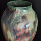 Vase en grès émaillé flammé