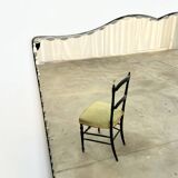 Beveled moustache mirror, 140 cm high