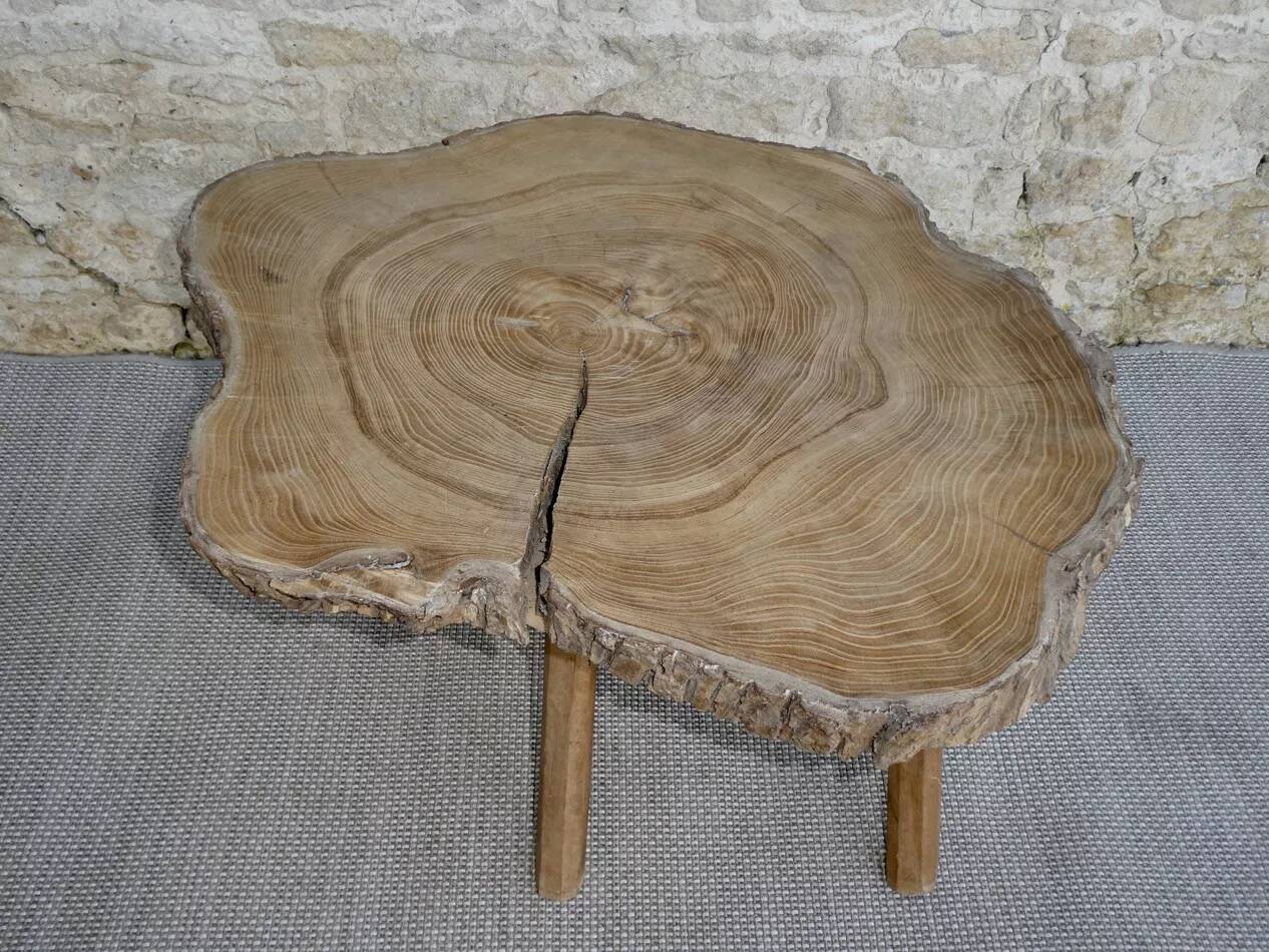 Coffee table, wooden side table, around 1960.